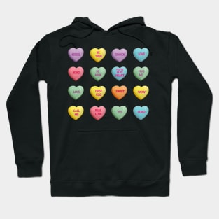 Conversation Candy Hearts Valentine's Day Hoodie